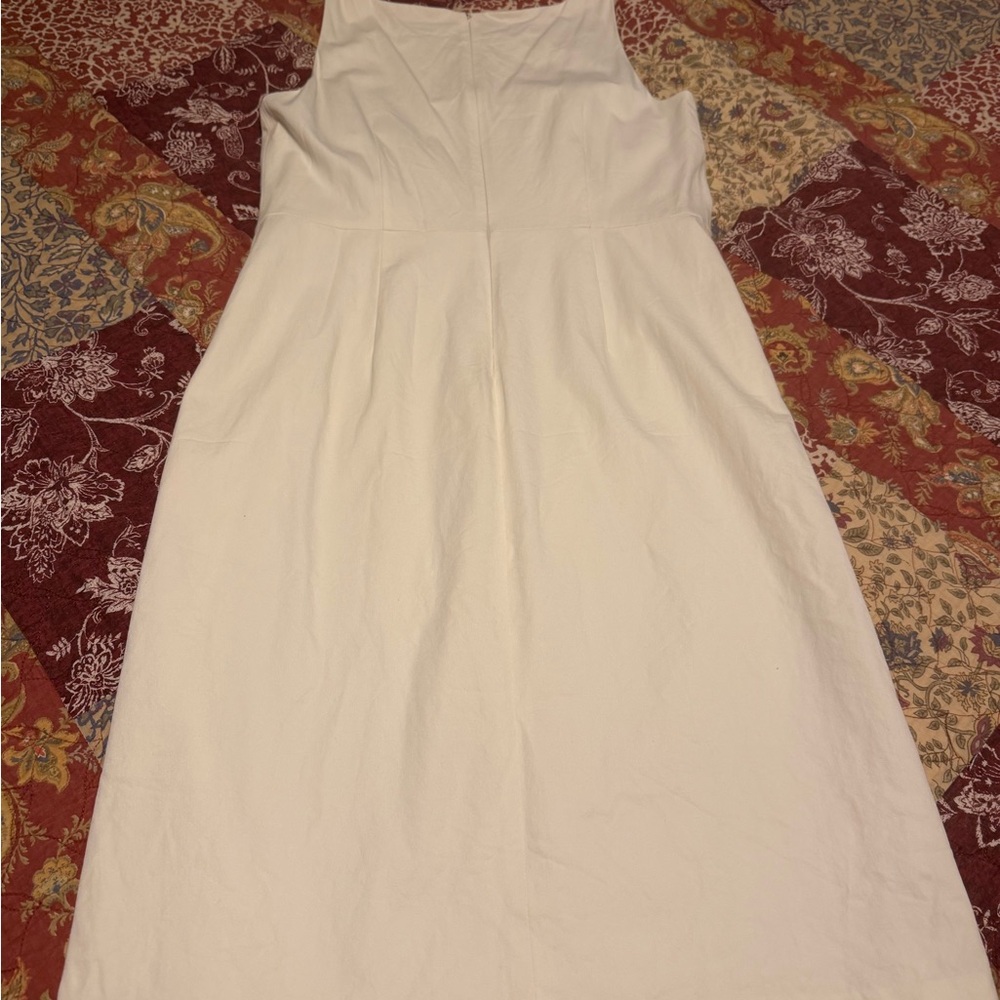 Classic Sleeveless White Dress